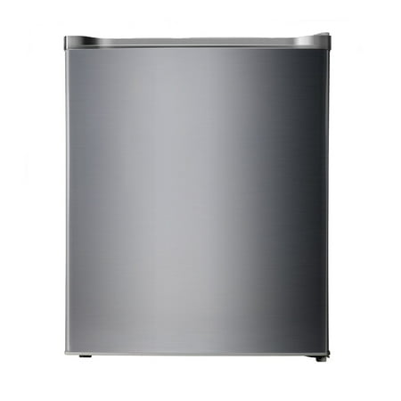 Equator-Midea ADA Compliant Easy Defrost 3 Cubic Feet Upright Mini Freezer in Stainless Steel Finish.