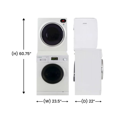 Equator Pro Ultra Compact 110V Set Washer 13lbs+Vented Digital Dryer 2.6 cu.ft.