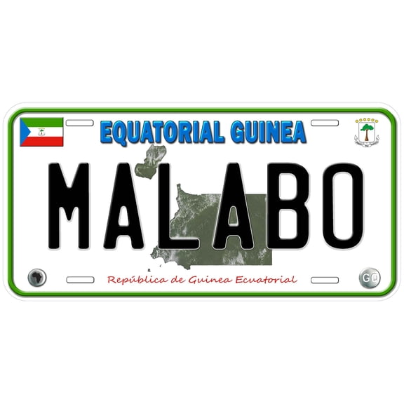 Equatorial Guinea Malabo Custom Novelty Car License Plate