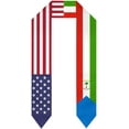 thumbnail image 1 of Equatorial Guinea Mix USA United States Flag Graduation Stole For International Student Stole Pride Cheers Shawls, 1 of 6