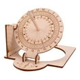 thumbnail image 1 of Equatorial Sundial Clock DIY Wooden Building Functional Teaching Aid Educational Toys Easily Install Manual Assembly Model Durable, 1 of 6