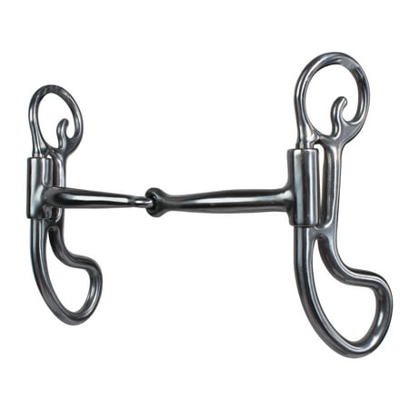 Professional's Choice Equisential Teardrop Bit - 5" Mouth, Alloy Steel, Weighted Teardrop Cheek Smooth Snaffle