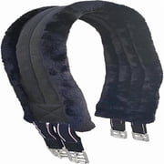 Equesterien Fleece Lined Padded English Girth with Strong Easy Adjustable Metal Buckles Suitable for Outdoor Riding and Show Jumping