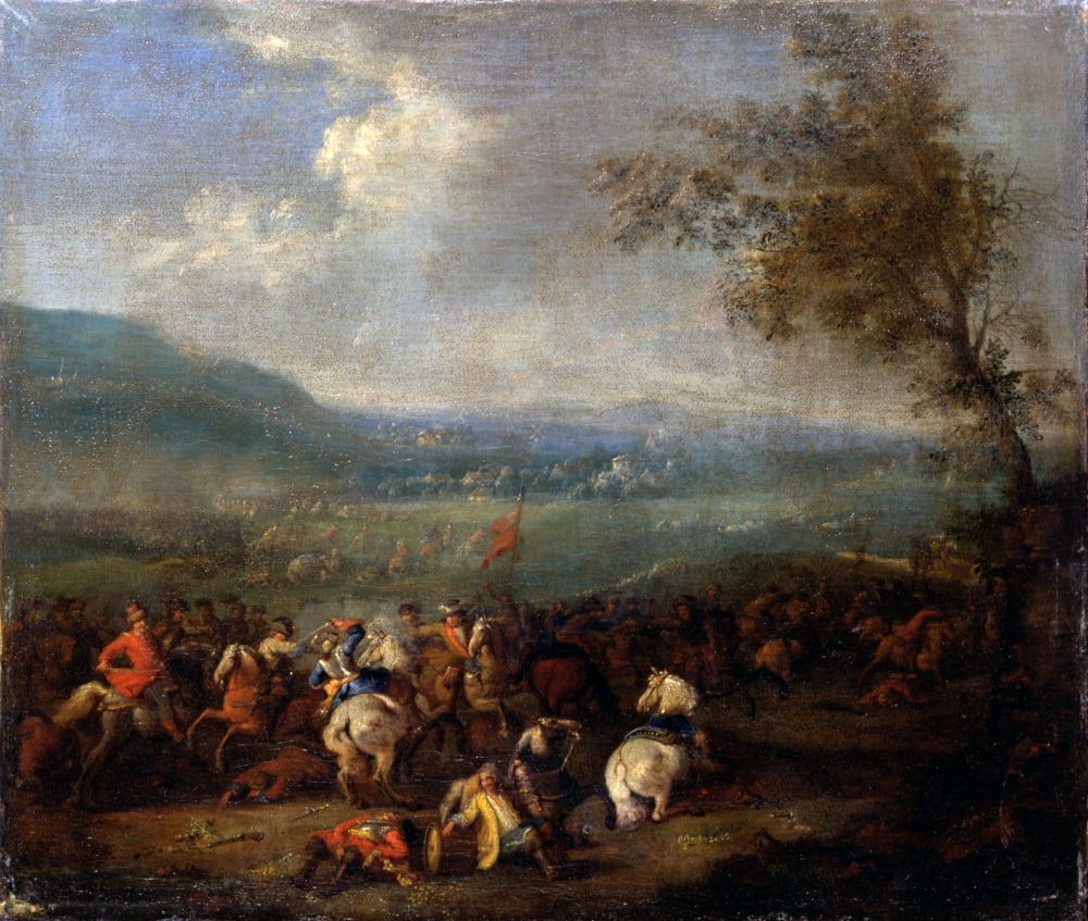 Equestrian Battle Canvas Art - (36 x 24)