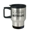 thumbnail image 1 of Equestrian Coffee Mug - I Work Hard So My Horse Can Have a Better Life - Horseback Riding Themed Gift - 14 oz Stainless Steel Travel Cup, 1 of 4