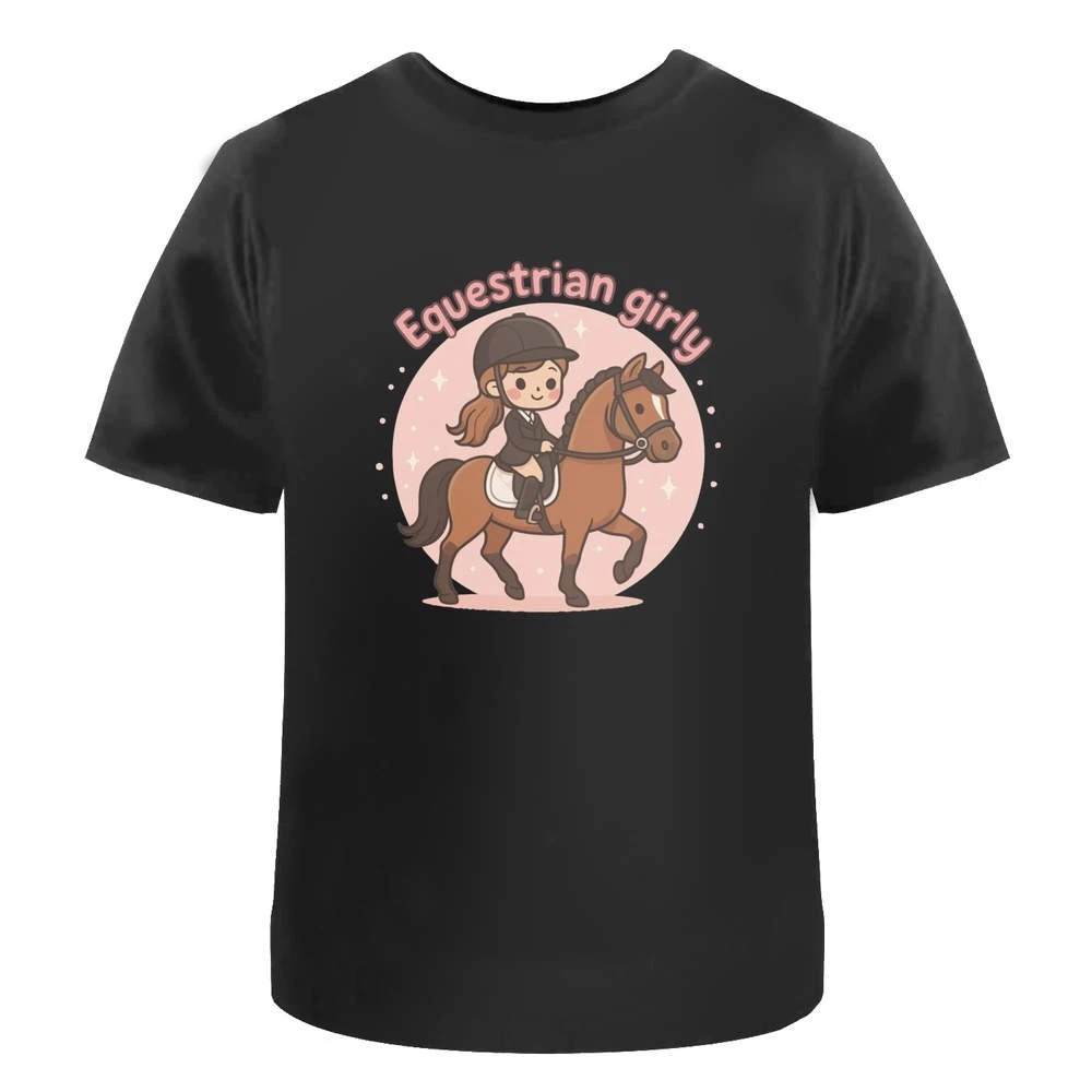Equestrian Girly' Unisex T-Shirt - 100% Cotton (S-XXL) (TA054147)