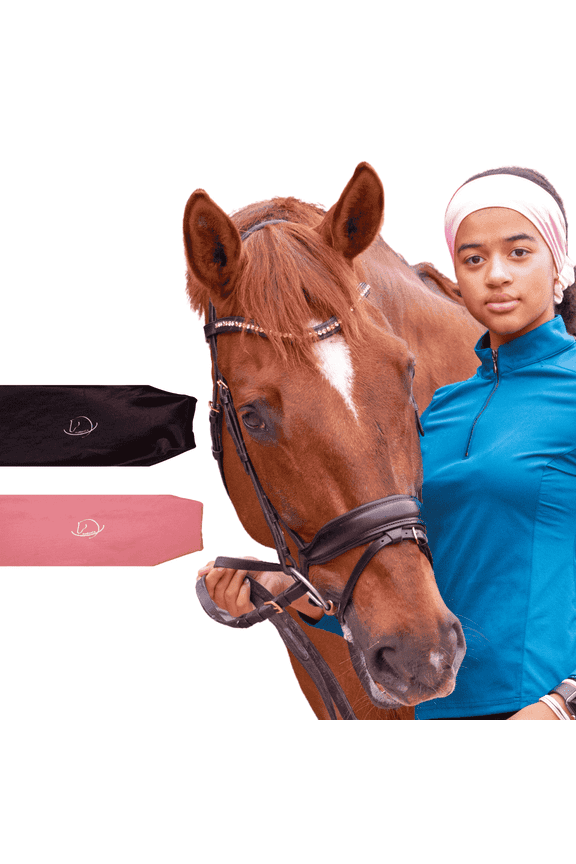 Equestrian Headbands | 2 Pack Wild Rose | Black & Pink