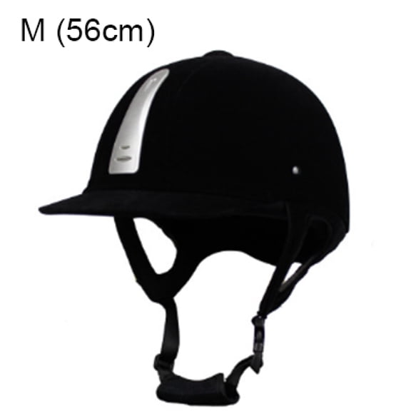 Equestrian Helmet Unisex Classic Velvet Horse Riding Helmet Horse Equipment Cycling Helmet Protection Cap 54-62cm Adjustable