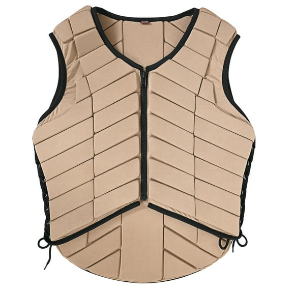 Equestrian Horse Riding Vest Safety Protective Adult Eventing Tan Hilason