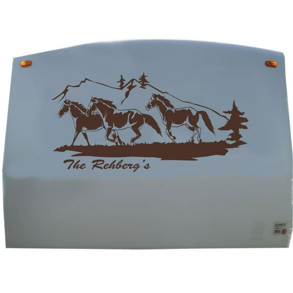 Equestrian Horse Trailer Decals Enclosed Trailer Stickers Graphics