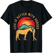 Equestrian Horsewoman Gallop Quote Horse Gift for Girls T-Shirt