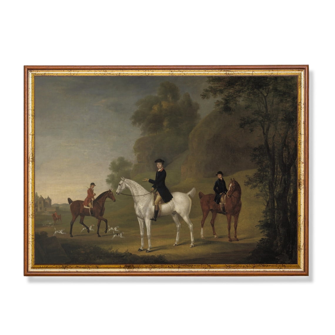 Equestrian Hunt Scene Poster 18Th Century English Sporting Art Home ...