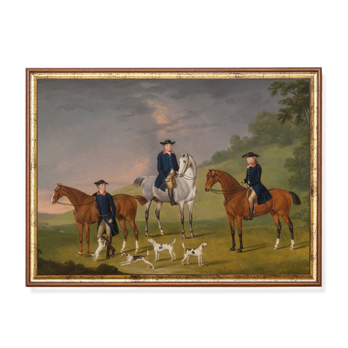 Equestrian Hunting Scene Poster 18Th Century English Art UNFRAMED ...