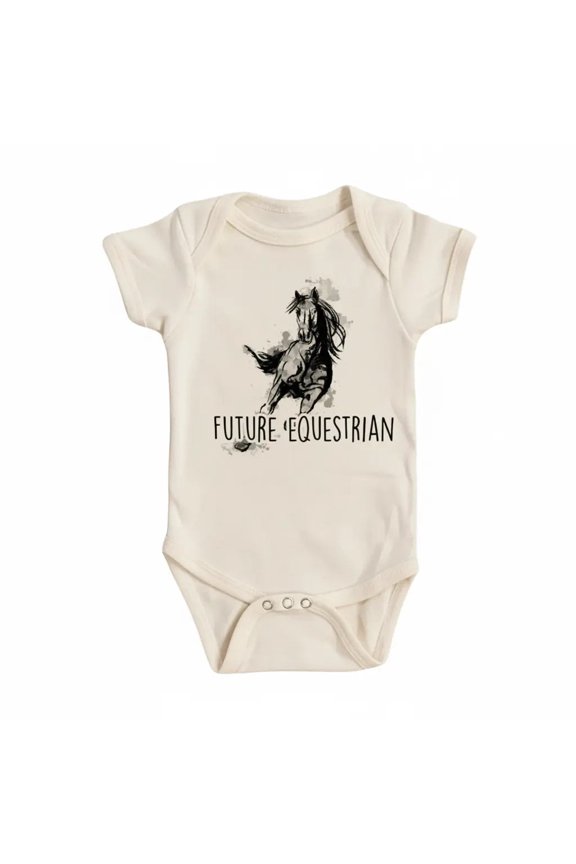 Equestrian Newborn Baby Bodysuit