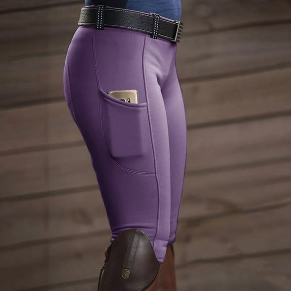 Equestrian Pants Stretch Hip-lifting Ladies Casual Pants