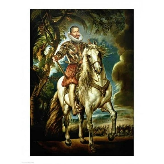 Equestrian Portrait of The Duke of Lerma Poster Print by Peter Paul Rubens - 24 x 36 in. - Large