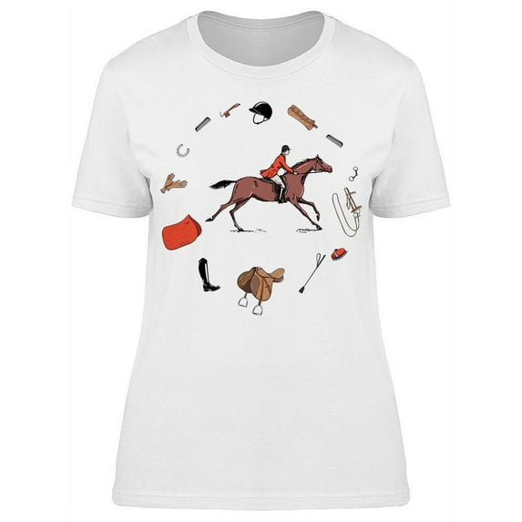 Equestrian Sport, Symbols T-Shirt Women -Image by Shutterstock, Female Large