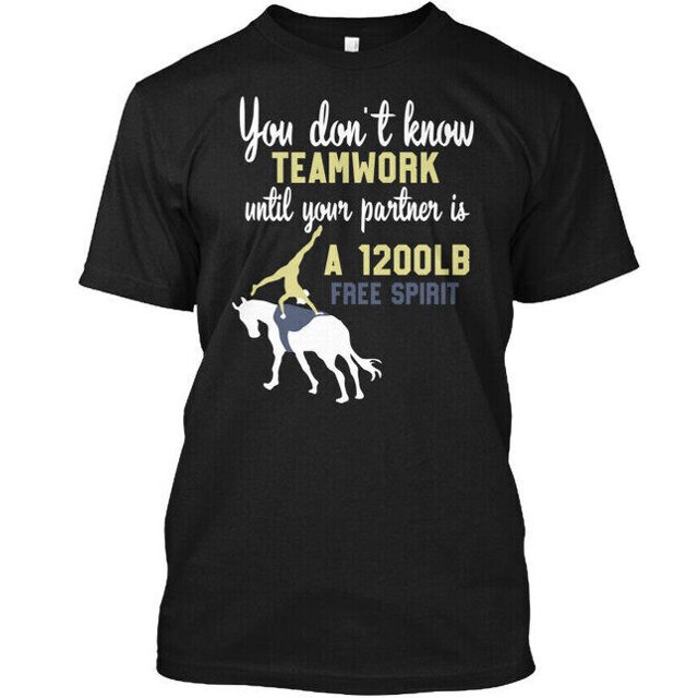 Equestrian Vaulting Horse Acrobatics Gym TShirt Made in the USA Size S