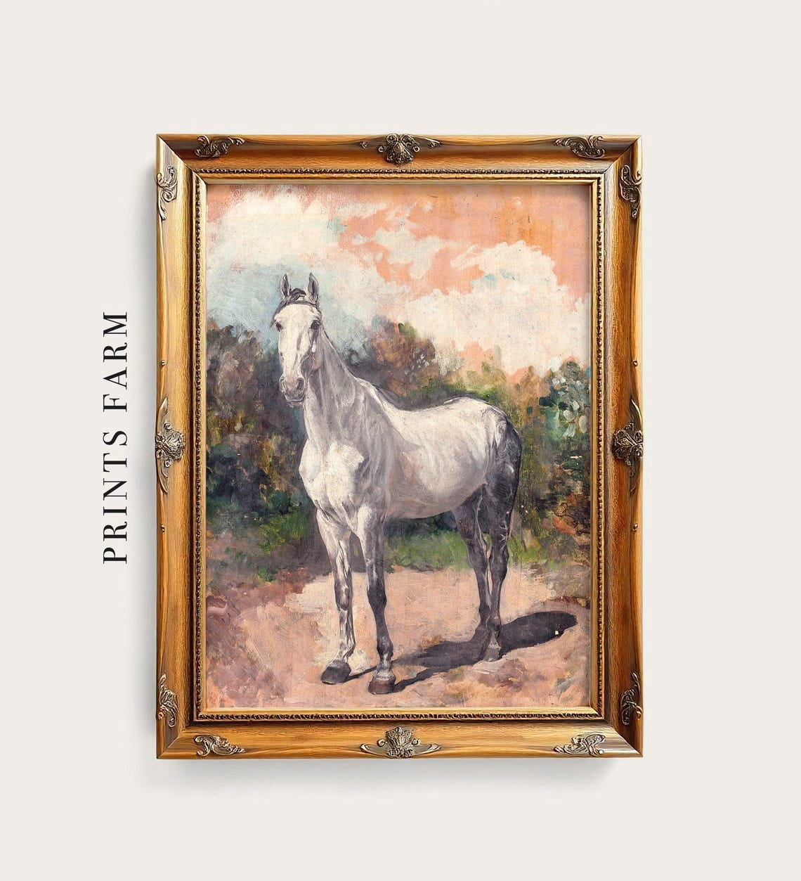 equestrian-vintage-horse-rustic-country-wall-art-nature-inspired