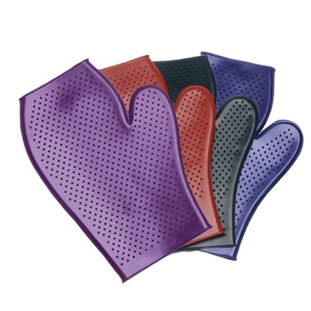 Equi-Essentials™ Rubber Massage Mitt (Red, One Size)