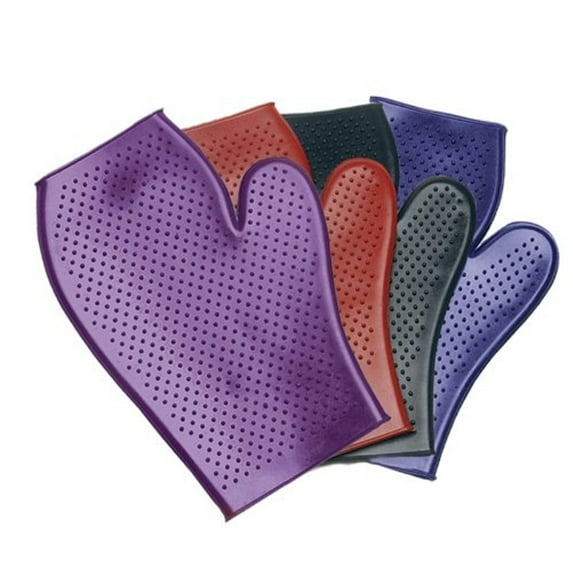 Equi-Essentials™ Rubber Massage Mitt (Royal, One Size)