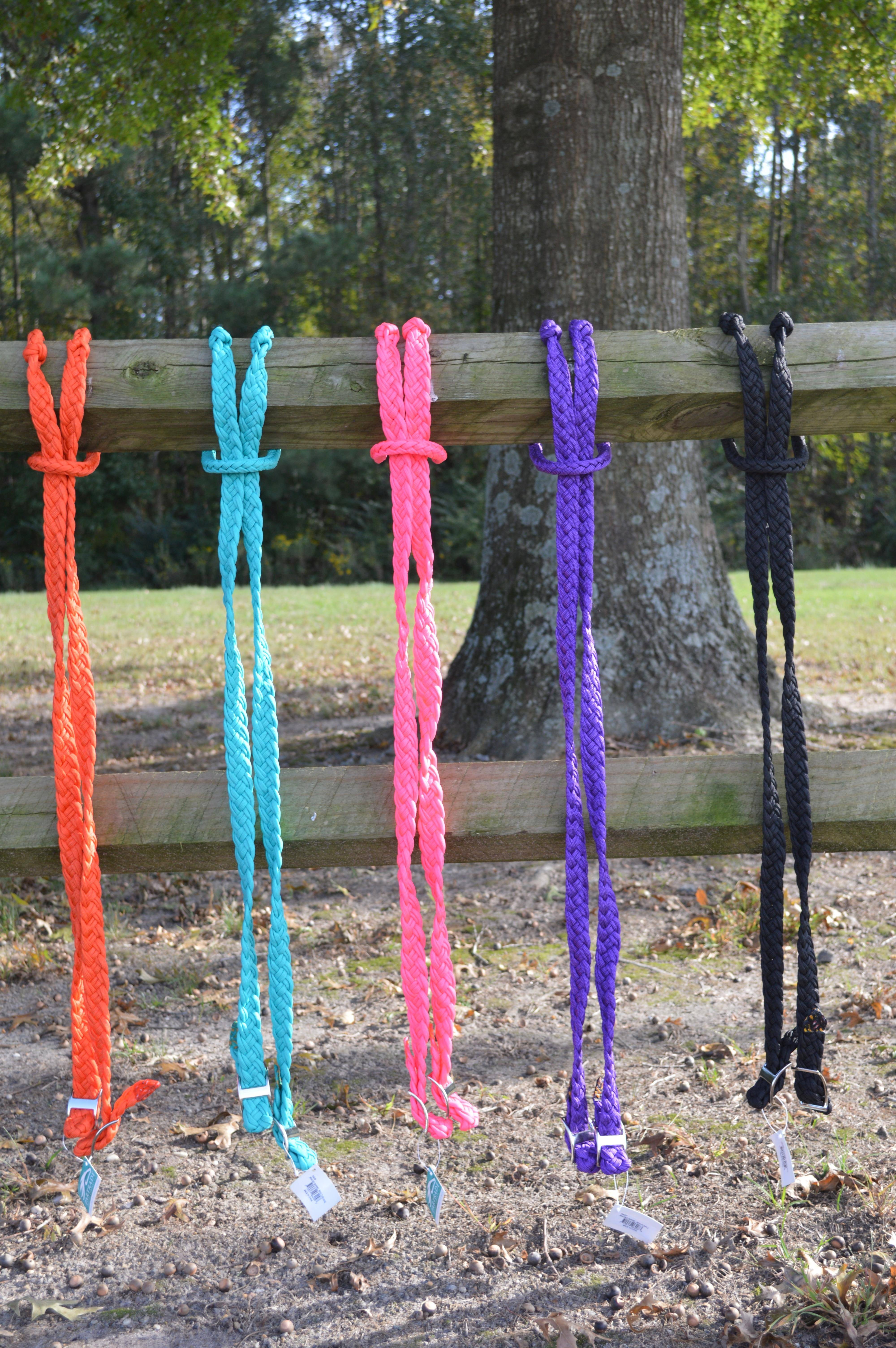 Lami-Cell Equi-Sky Braided Barrel Reins - Thumbnail 2