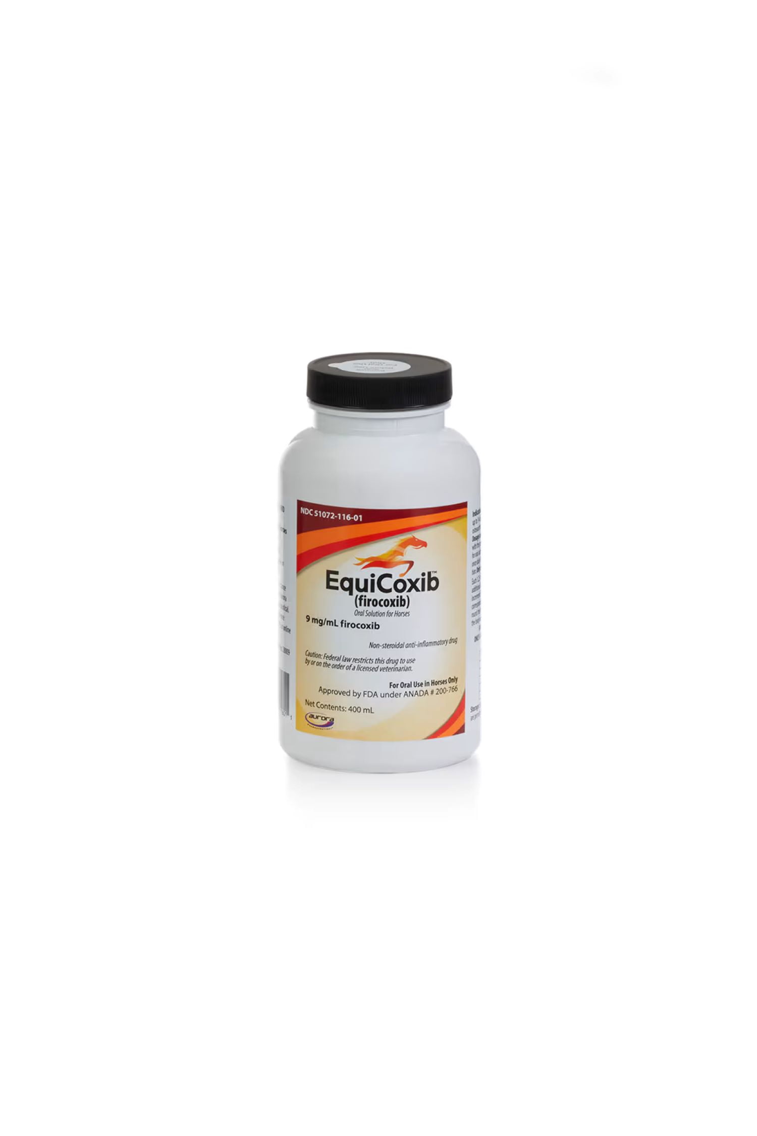 EquiCoxib (Firocoxib) Oral Solution for Horses, 400mL, Pain and Inflammation Relief for Horses, Prescription Medicine