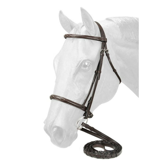 EquiRoyal Fancy Stitched Snaffle Bridle