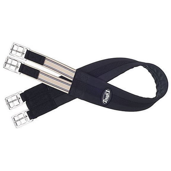 EquiRoyal Padded Cotton English Girth 40in Black