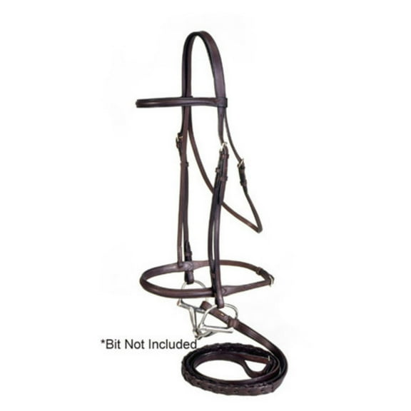 EquiRoyal Raised Draft Horse Snaffle Bridle