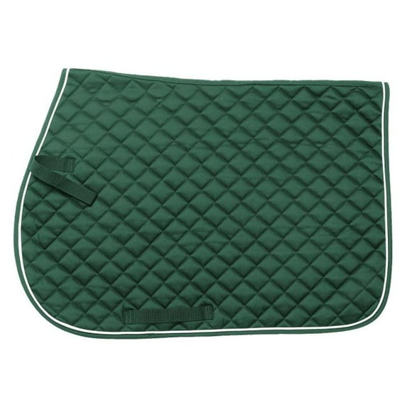 Quilted Event Saddle Pad, Green/Hunter