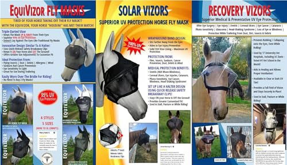 EquiVizor 95 UV Eye Protection (Full) Standard Horse Fly Mask Help