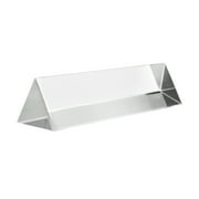 Equilateral Prism, 4 100mm Length, 1 25mm Faces - Triangular - Polished Acrylic - Excellent for Physics, Light Refraction & Wavelength Experiments, Photography - Eisco Labs