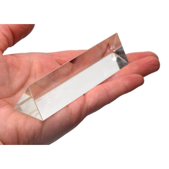 Equilateral Prisms, Glass, Length 100mm, Face size 25mm - Eisco Labs