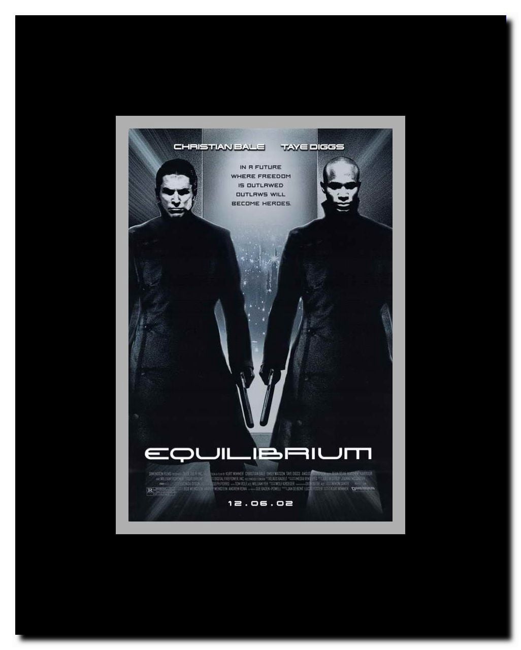 Equilibrium Framed Movie Poster