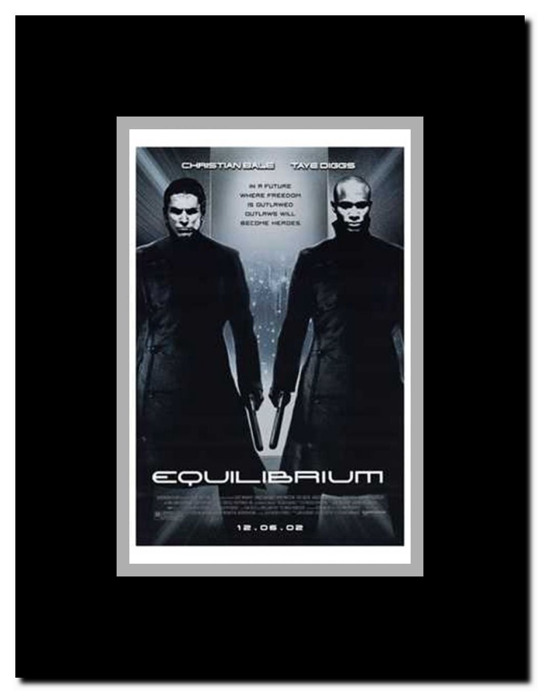 Equilibrium Framed Movie Poster