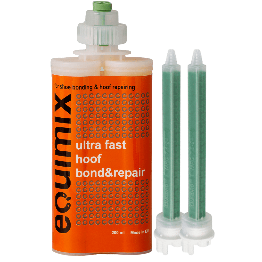 Equimix Polyurethane Ultra Fast Hoof Bond & Repair 200ml Cartridge & Two Application Tips