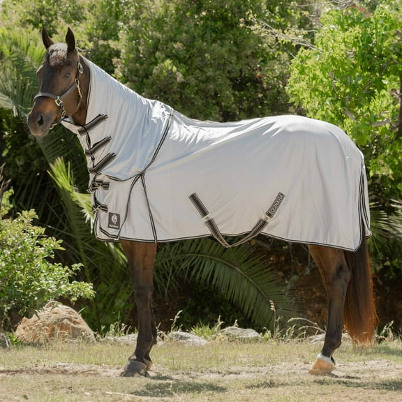 Equinavia Aktiv Athletic Detachable Neck Fly Sheet | Ultralight Poly Fabric | Extended Protection