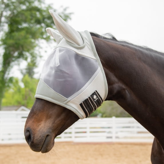Equinavia Algard Soft Mesh Horse Fly Mask with Ear Protection and 45 SPF Rating | No Eye Irritation