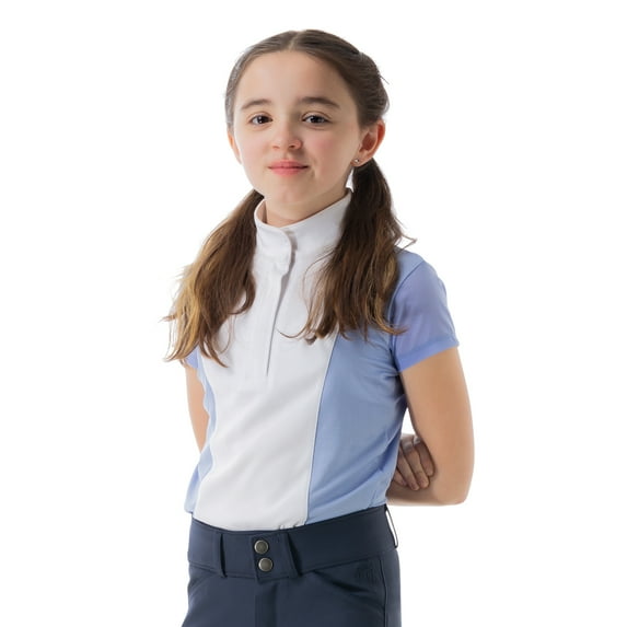 Equinavia Charlotte Kids Equestrian Short Sleeved Show Shirt with Cooling Mesh