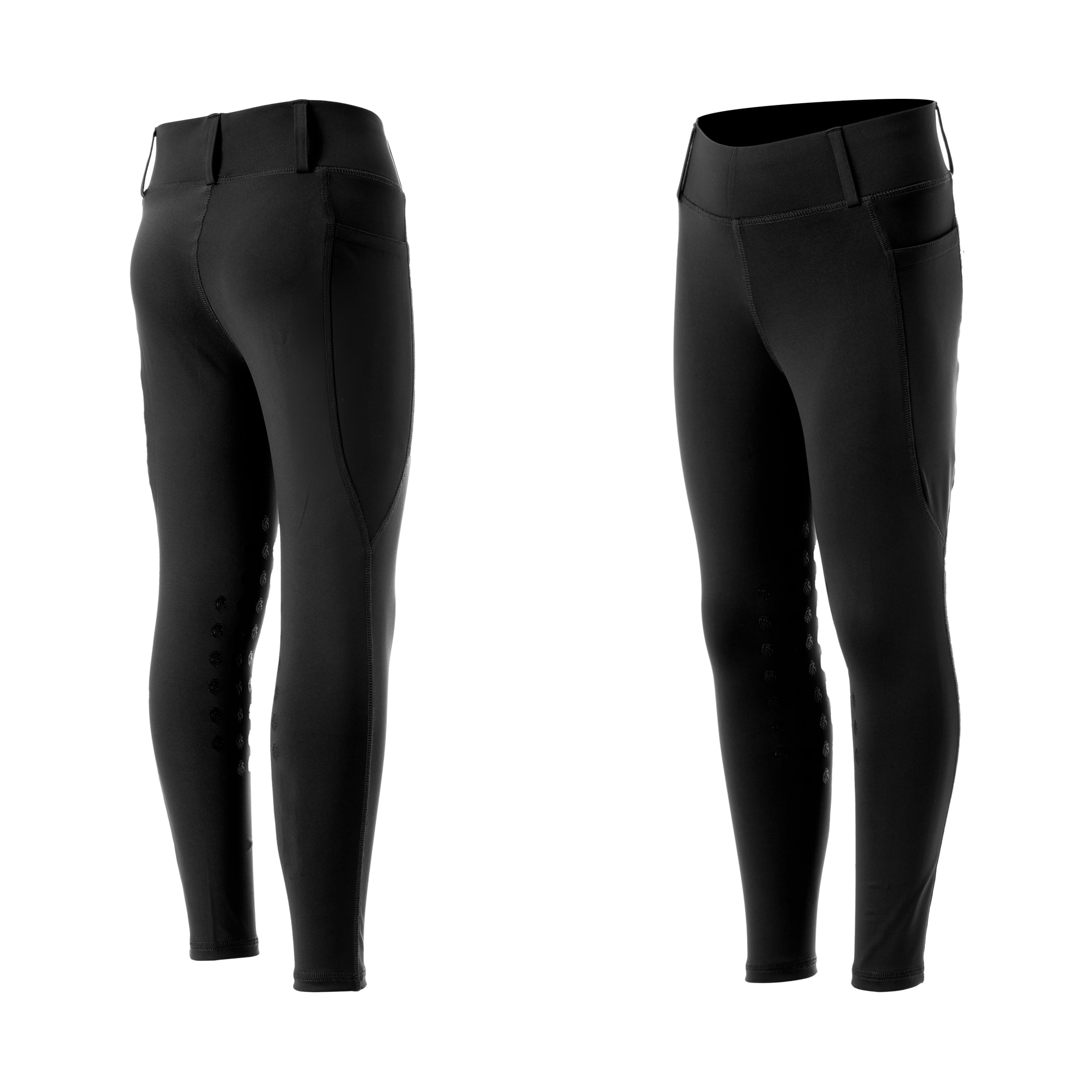 Equinavia Classic Kids Silicone Knee Patch Horse Riding Pants | Equestrian Breeches Unisex Schooling Tights for Girls, Boys