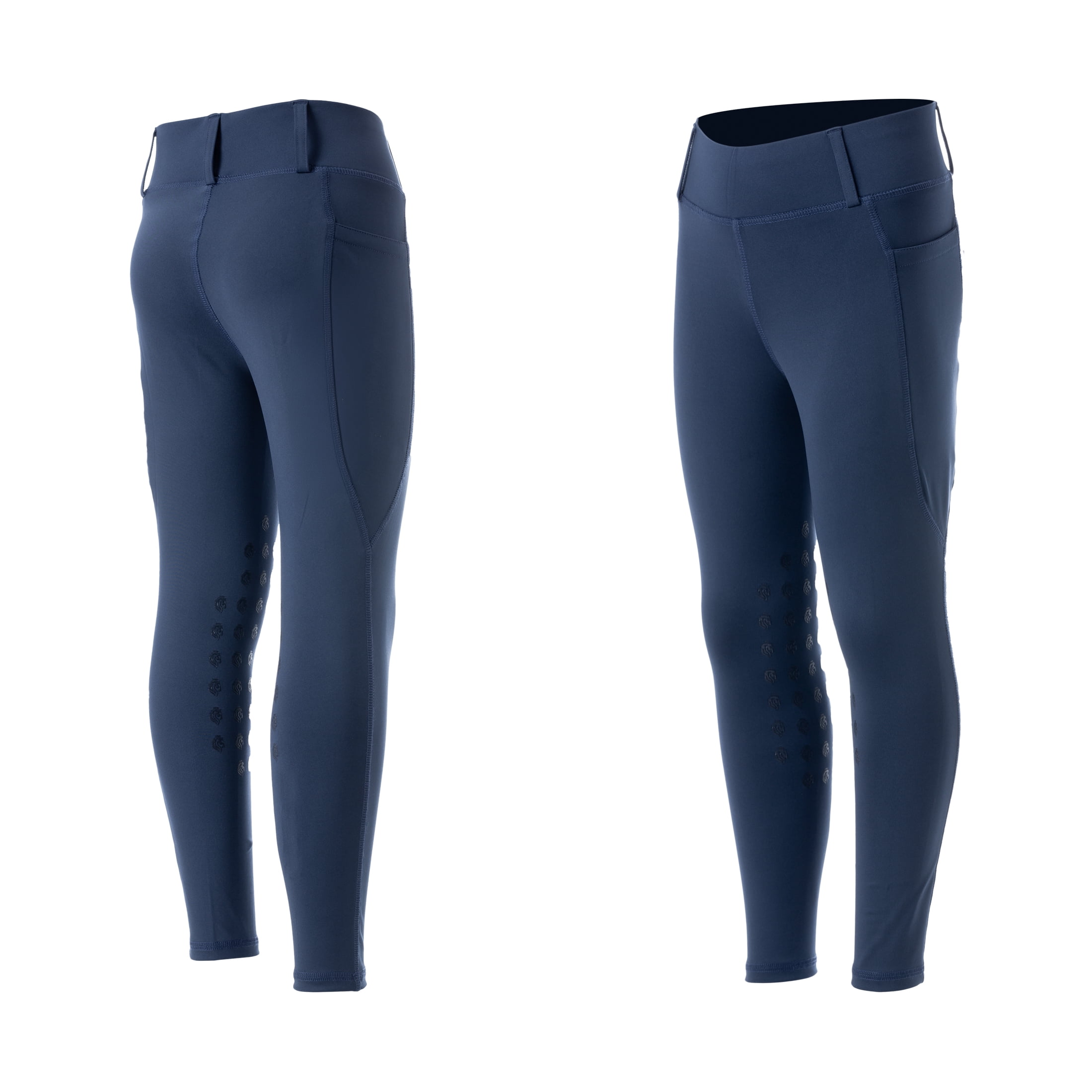 Equinavia Classic Kids Silicone Knee Patch Horse Riding Pants | Equestrian Breeches Unisex Schooling Tights for Girls, Boys