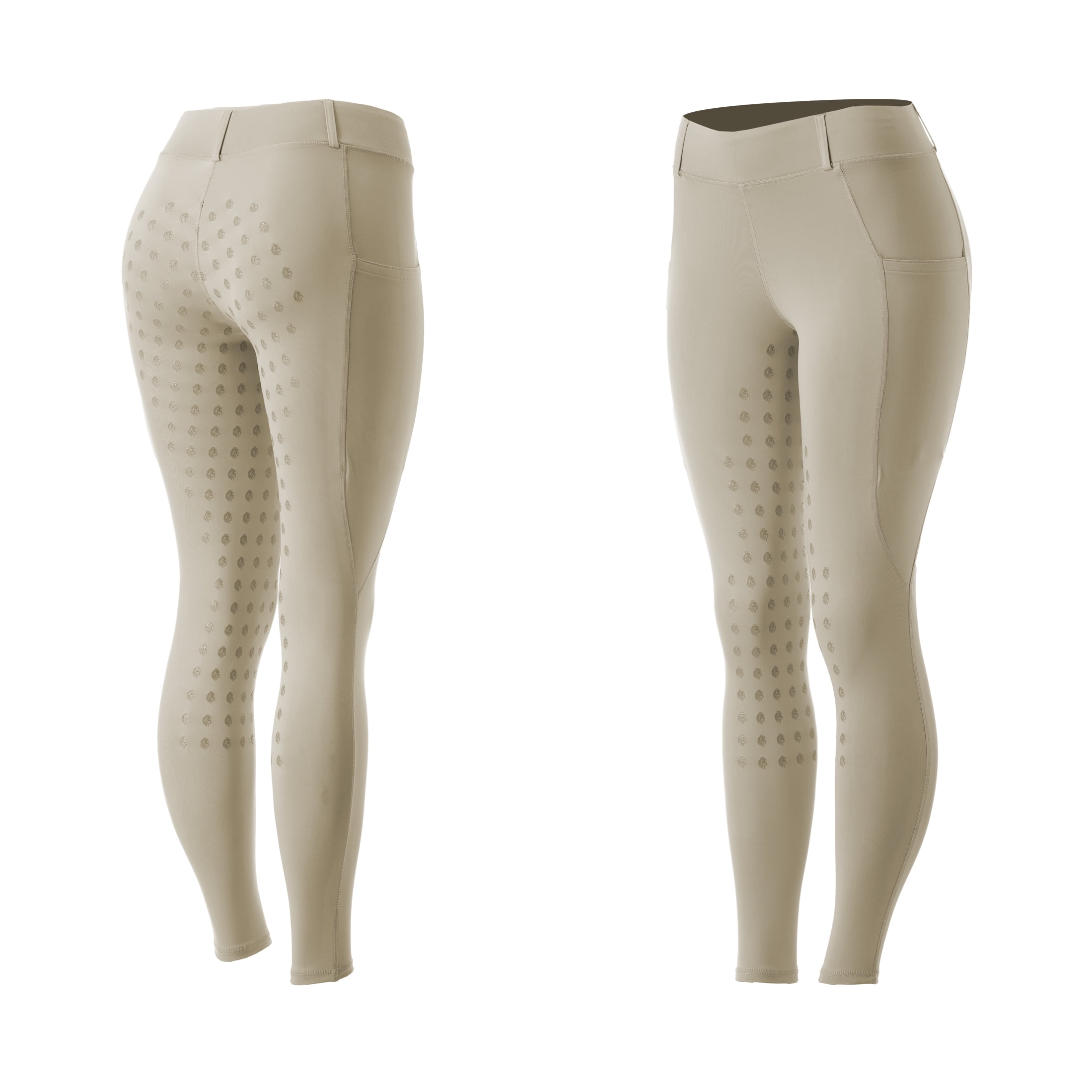 Equinavia Classic Womens Silicone Full Seat Horse Riding Pants with Phone Pockets | Equestrian Breeches Schooling Tights