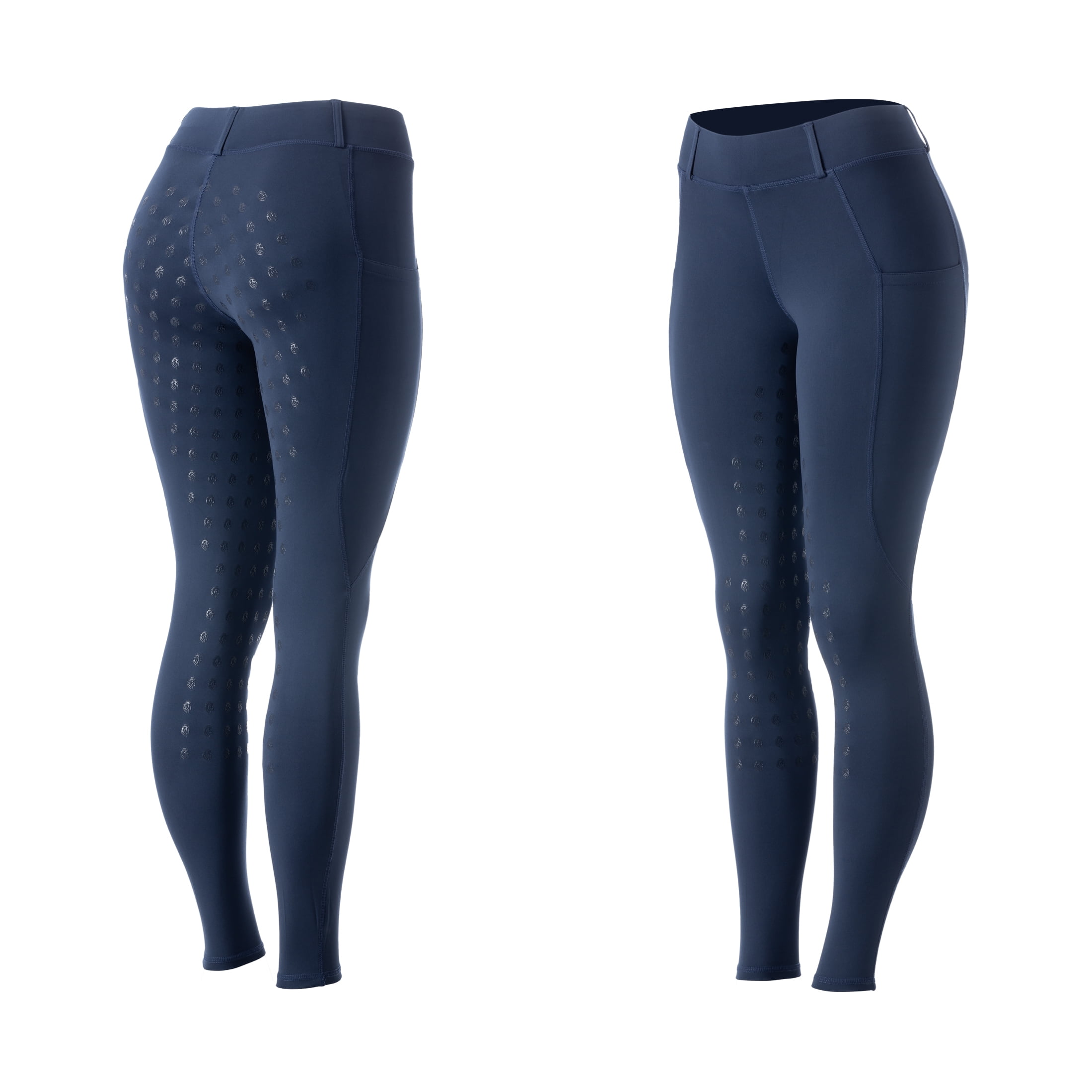 Equinavia Classic Womens Silicone Full Seat Horse Riding Pants with Phone Pockets | Equestrian Breeches Schooling Tights