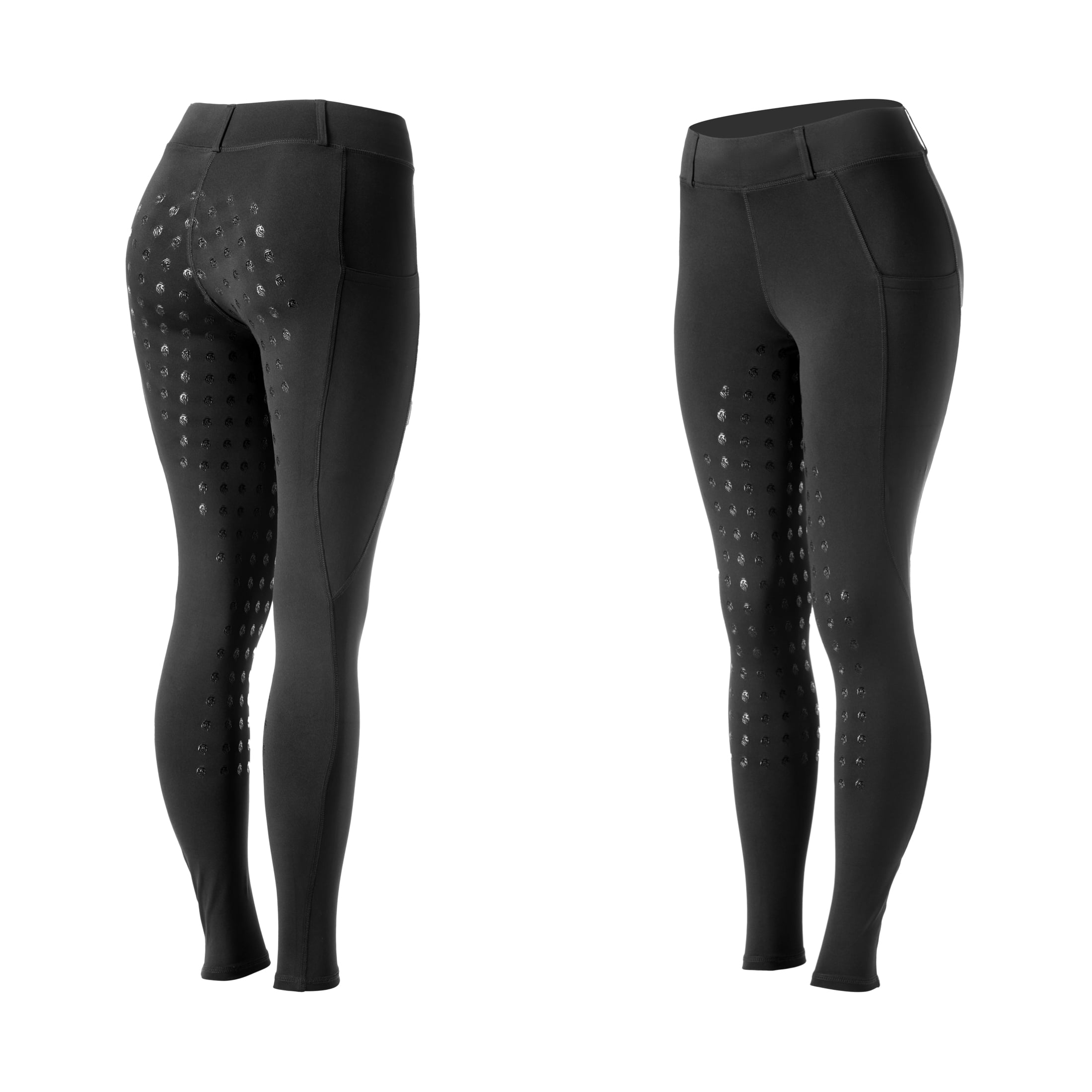 Equinavia Classic Womens Silicone Full Seat Horse Riding Pants with Phone Pockets | Equestrian Breeches Schooling Tights