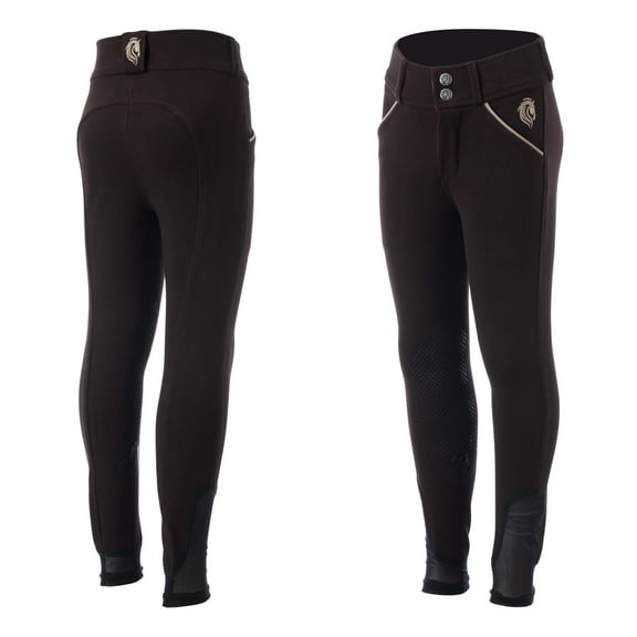 Equinavia Greta Kids Premium Equestrian Riding Pants | Silicone Knee Patch Breeches