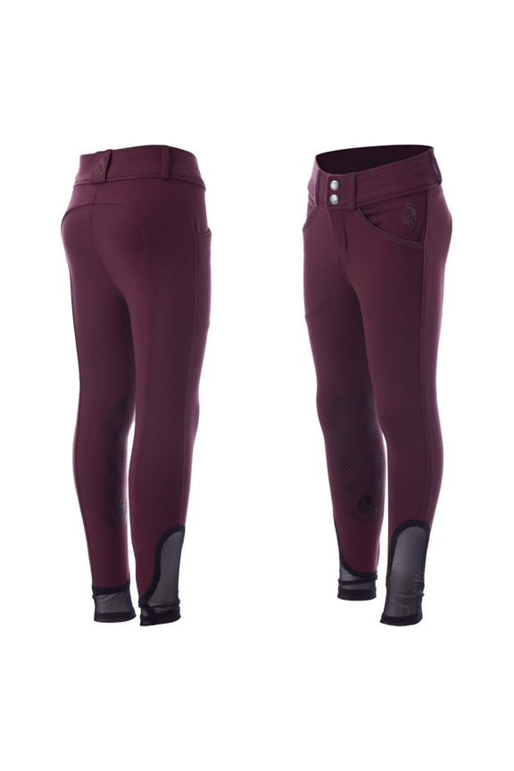 Greta Kids Premium Equestrian Riding Pants | Silicone Knee Patch Breeches
