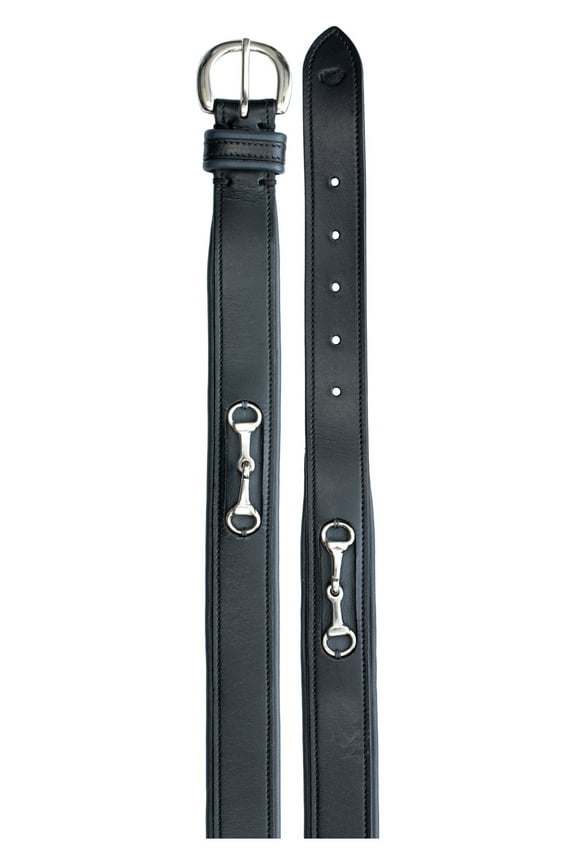 Tirild Womens Leather Equestrian Horse Riding Belt with Bit Design