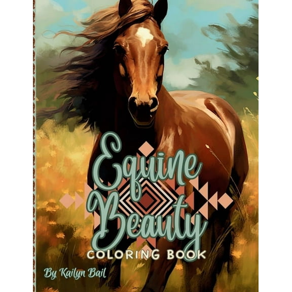 Equine Beauty Realistic Coloring Book (Paperback)