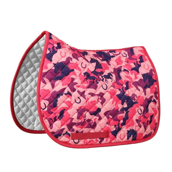 Equine Couture Camo Saddle Pad-Pink